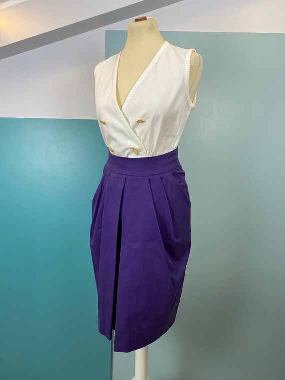 XS | MARNI - Y2K Purple Tulip Skirt - image 4