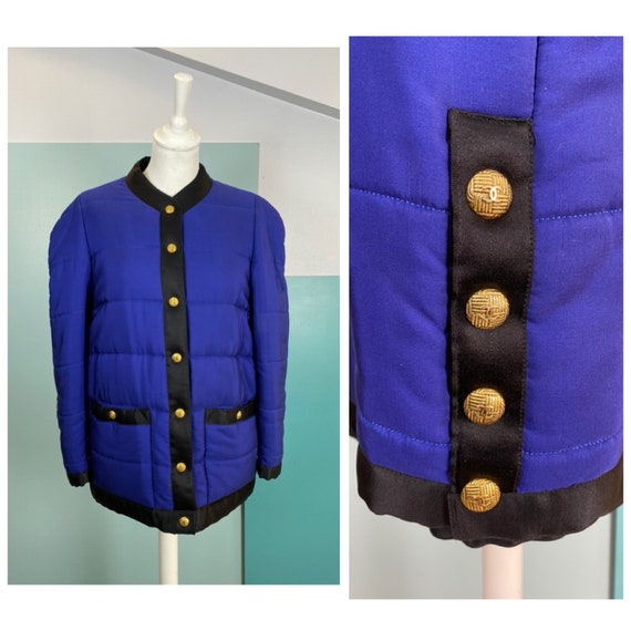 CHANEL - 90s Chanel Silk Bomber Jacket - Size M