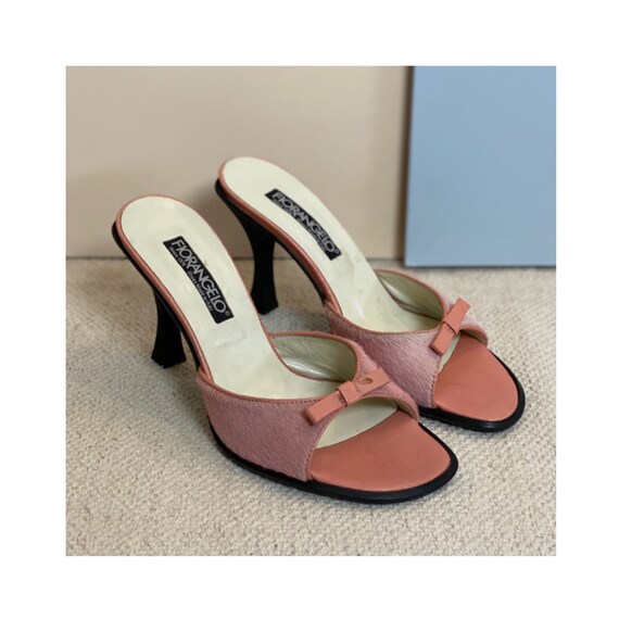 90s Leather High Heels Mules - 36 EU