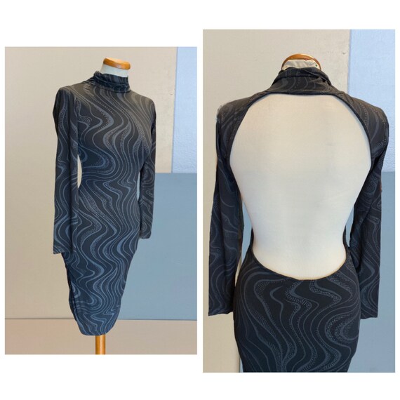 90s Backless Tight Dress - Size S