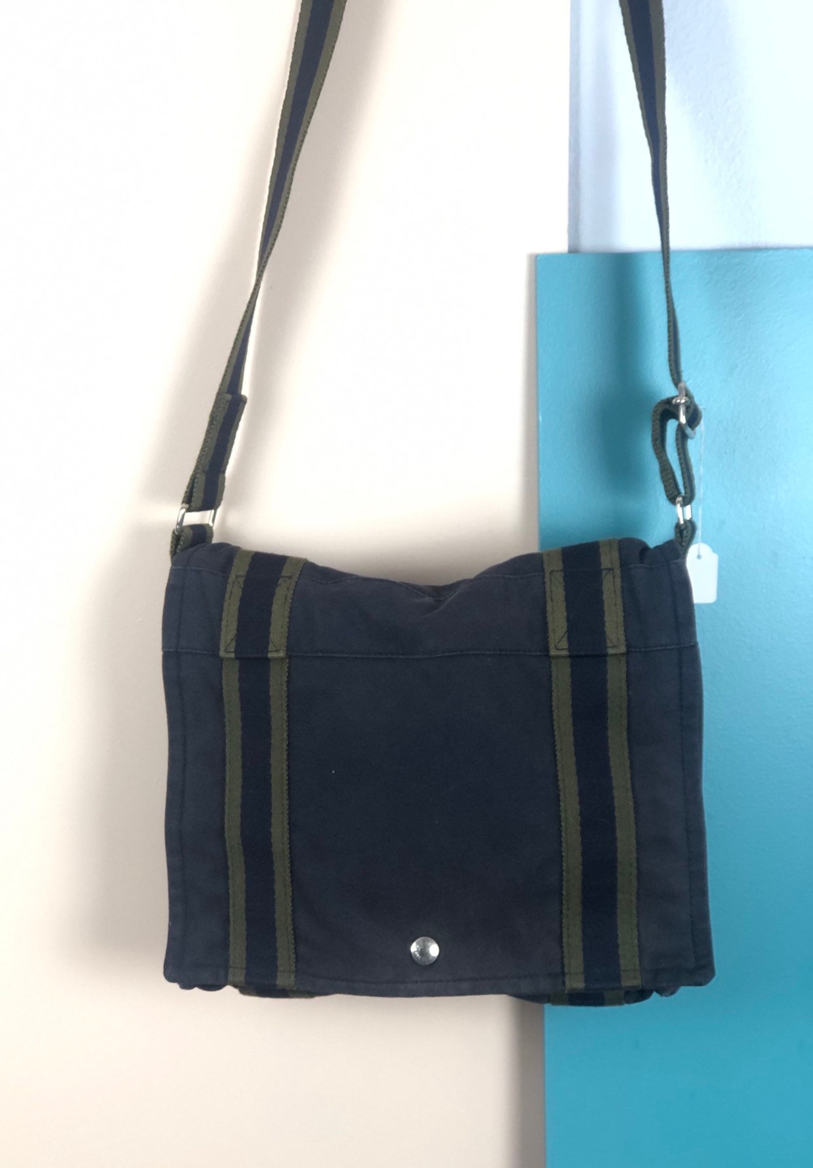 HERMÈS Vintage Hèrmes Canvas Crossbody Bag Etsy