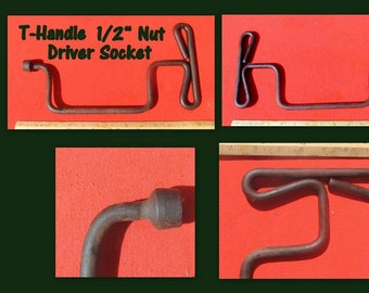 FOR SQUARE 9//32/" VALVE STEMS WELDING TANK 6/" LONG, T-HANDLE WRENCH