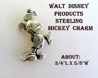Walt Disney Products Sterling MICKEY Charm Vintage (60's) Very Good Used Cond.