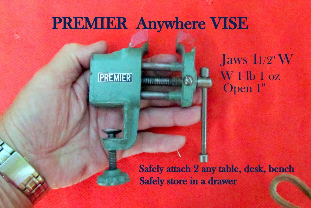 Rotary Tool Holder Clamp for Dremel 100-300 & 7760 Vise or Table Mount for  Craftspeople and Crafters USA Made PN DH-47VT 