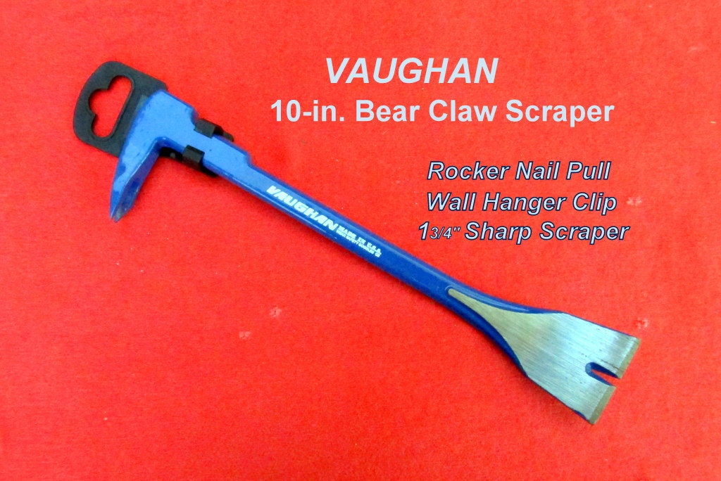 VAUGHAN Bear Claw Scraper & Rocker Nail Pull 10-in. Coated - Etsy