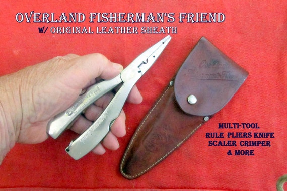 Overland FISHERMAN,S FRIEND in Original Leather Sheath Plier