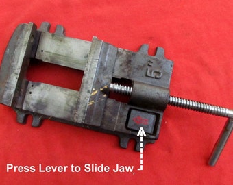 5-in Bench Vise with Press Lever Free Slide