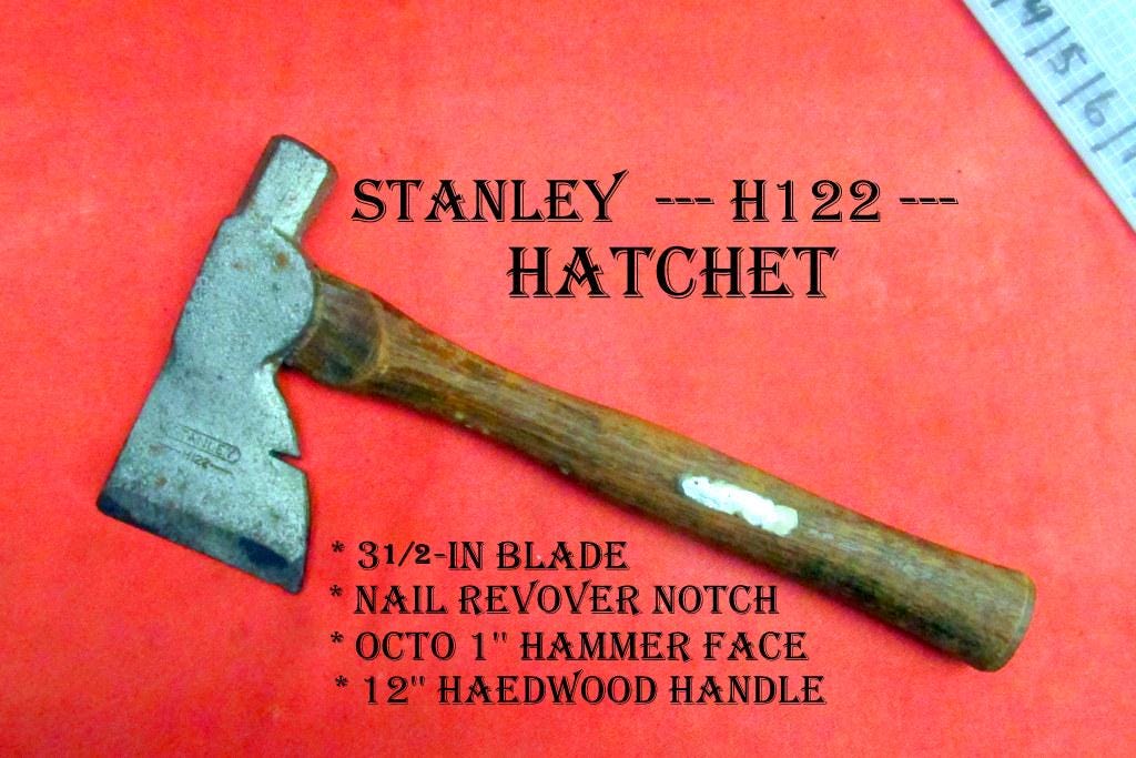 STANLEY --H122-- Hatchet 3 1/2''blade 1'' Octo Hammer Face