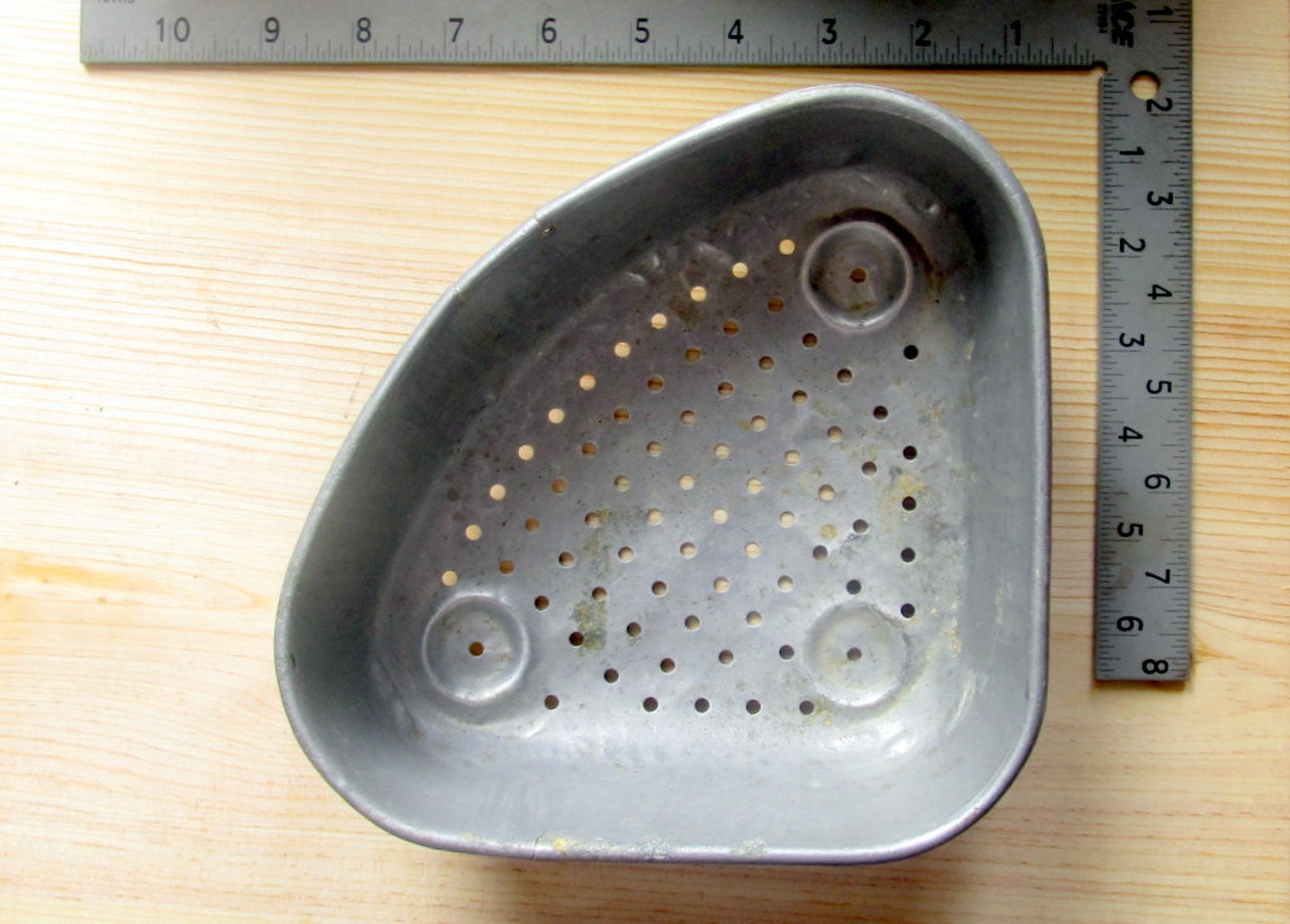 Kitchen Sink Corner Colander/Strainer Vintage Aluminum Etsy