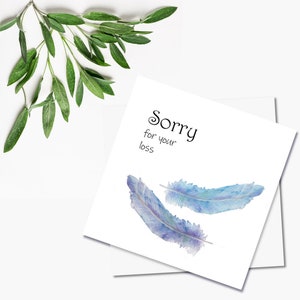 Bereavement Card, Card for Loss of a Loved One