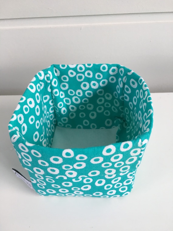 teal storage baskets