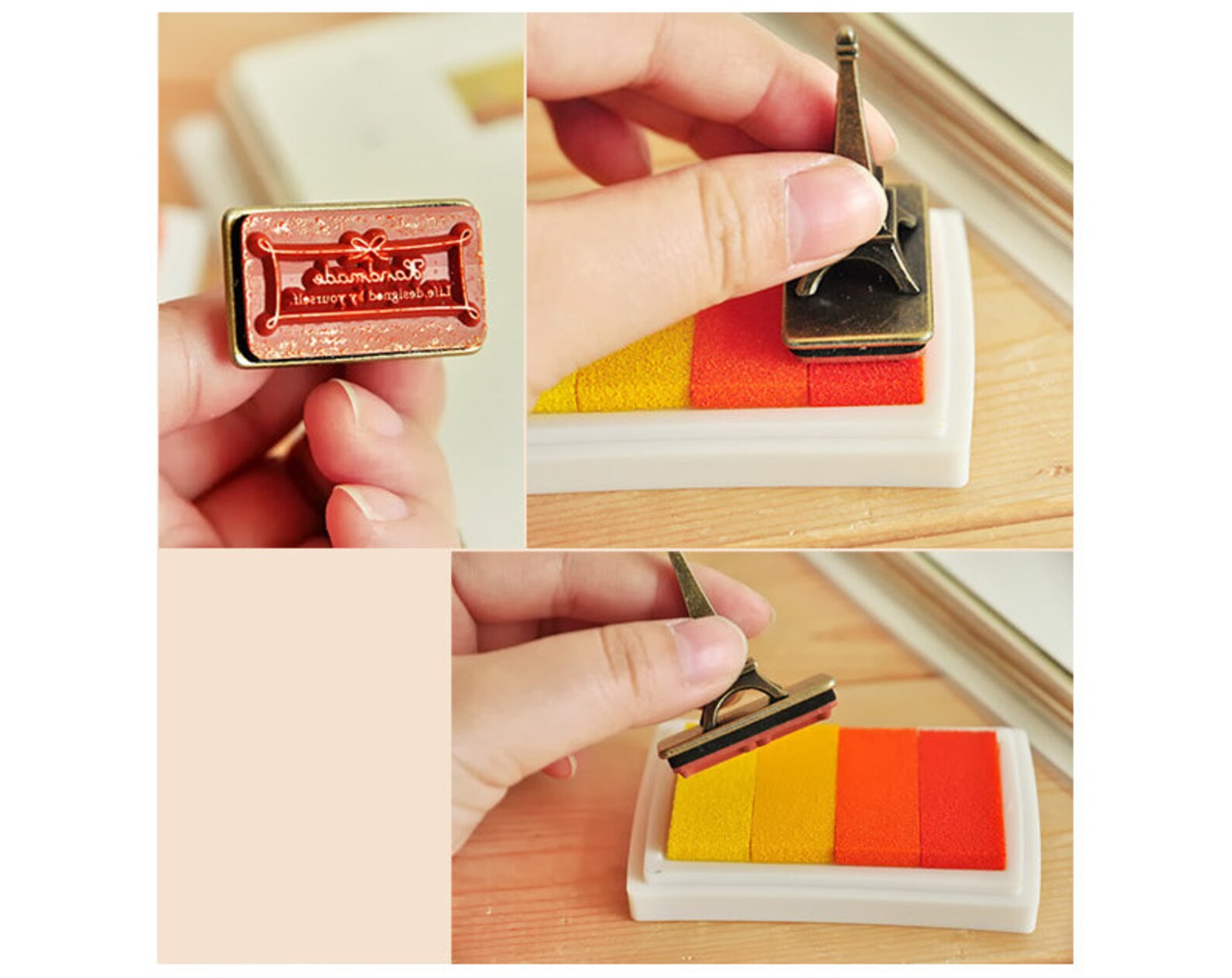 1pc Craft Colorful Ink Pad Set Rubber Stamp Ink Pad Stamp Etsy