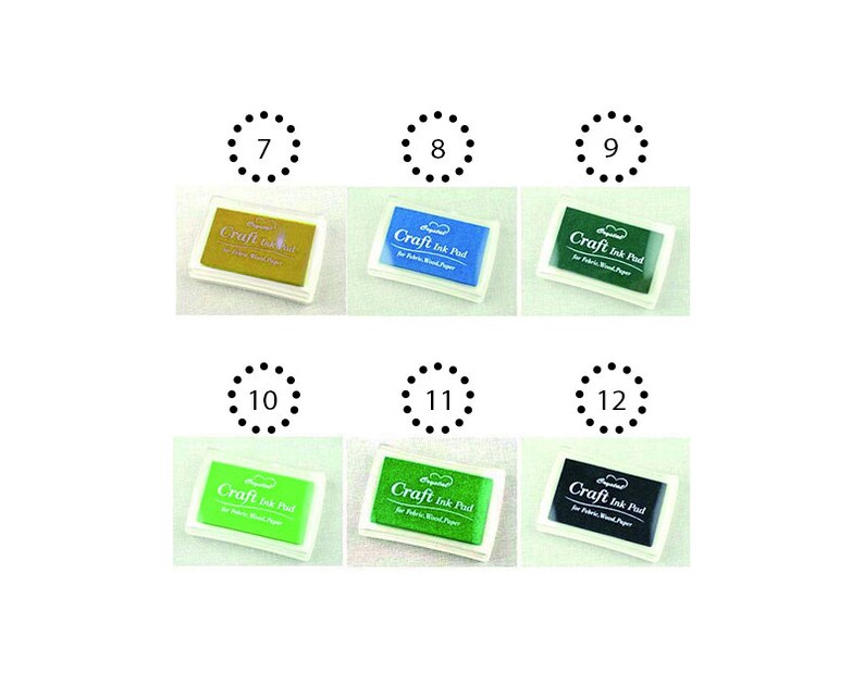 Colorful Ink Pad Rubber Stamp Ink Stamp Pads Craft Inkpad Etsy
