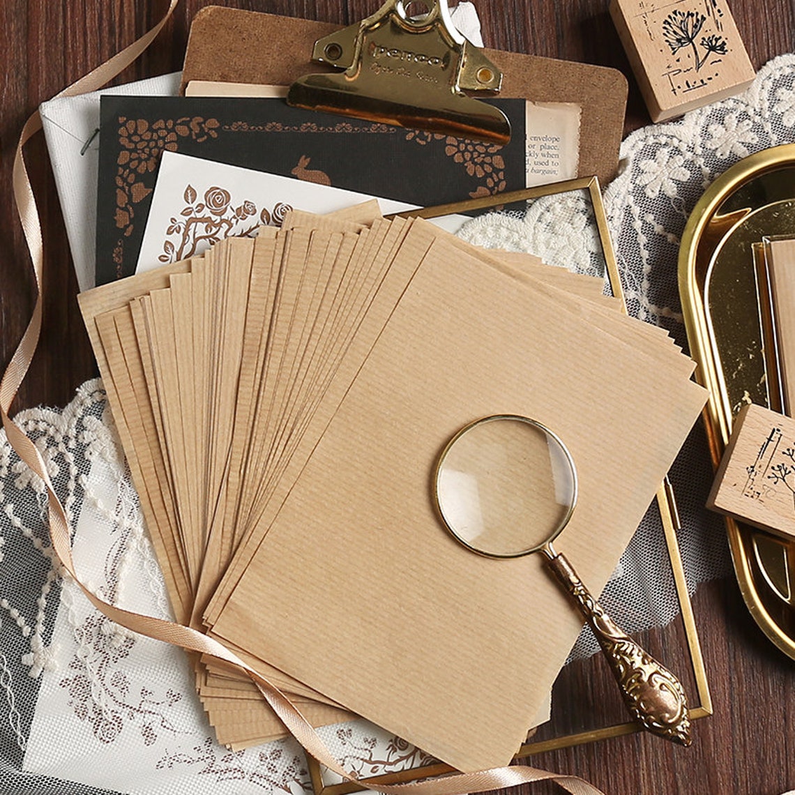 35 sheets Onion Skin Paper A6 Onionskin Yellow Thin Paper Etsy