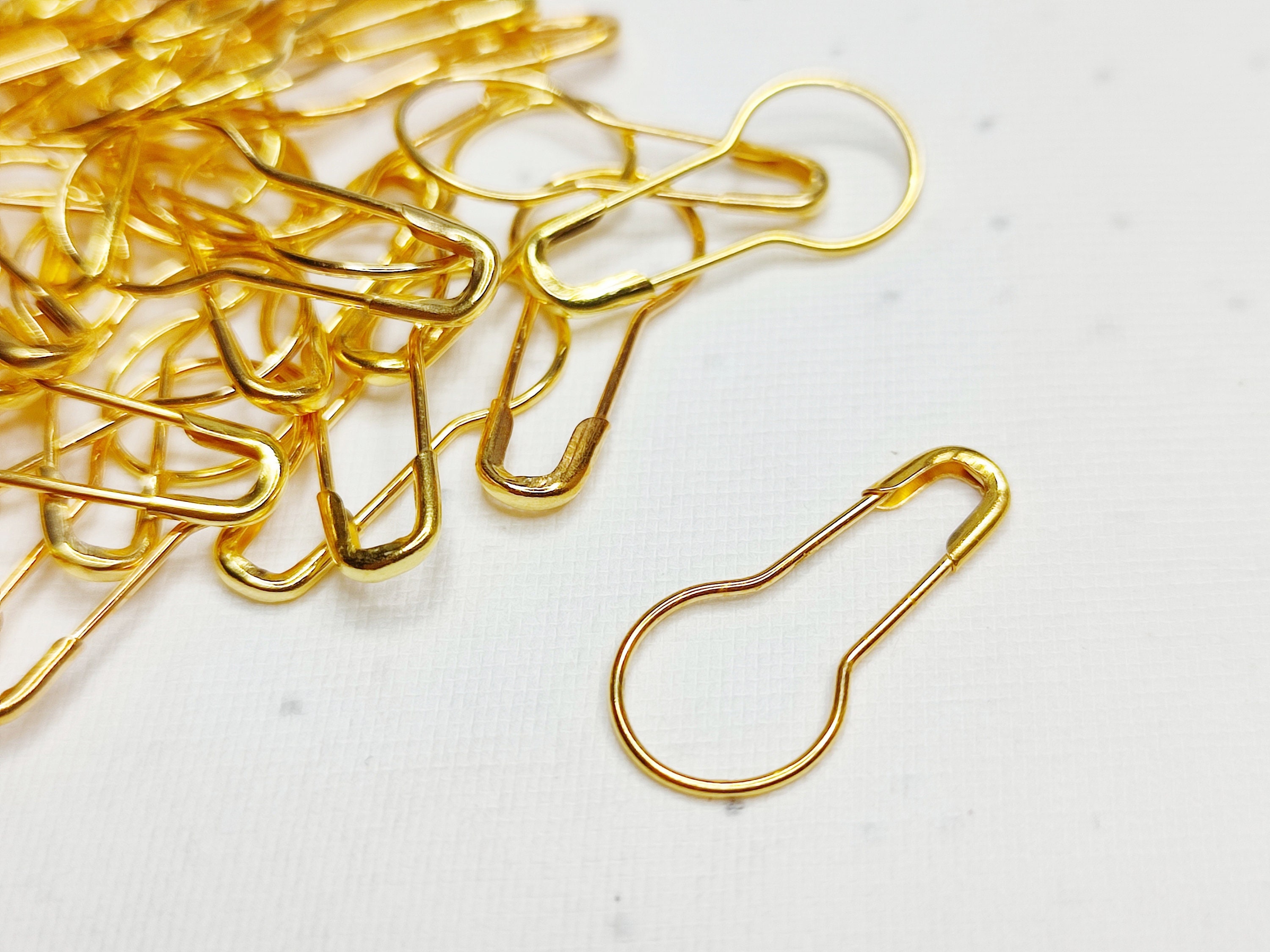 Extra Large Bronze Strong Heavy Duty Safety Pins Craft Jewelry Laundry  Sewing Aids 