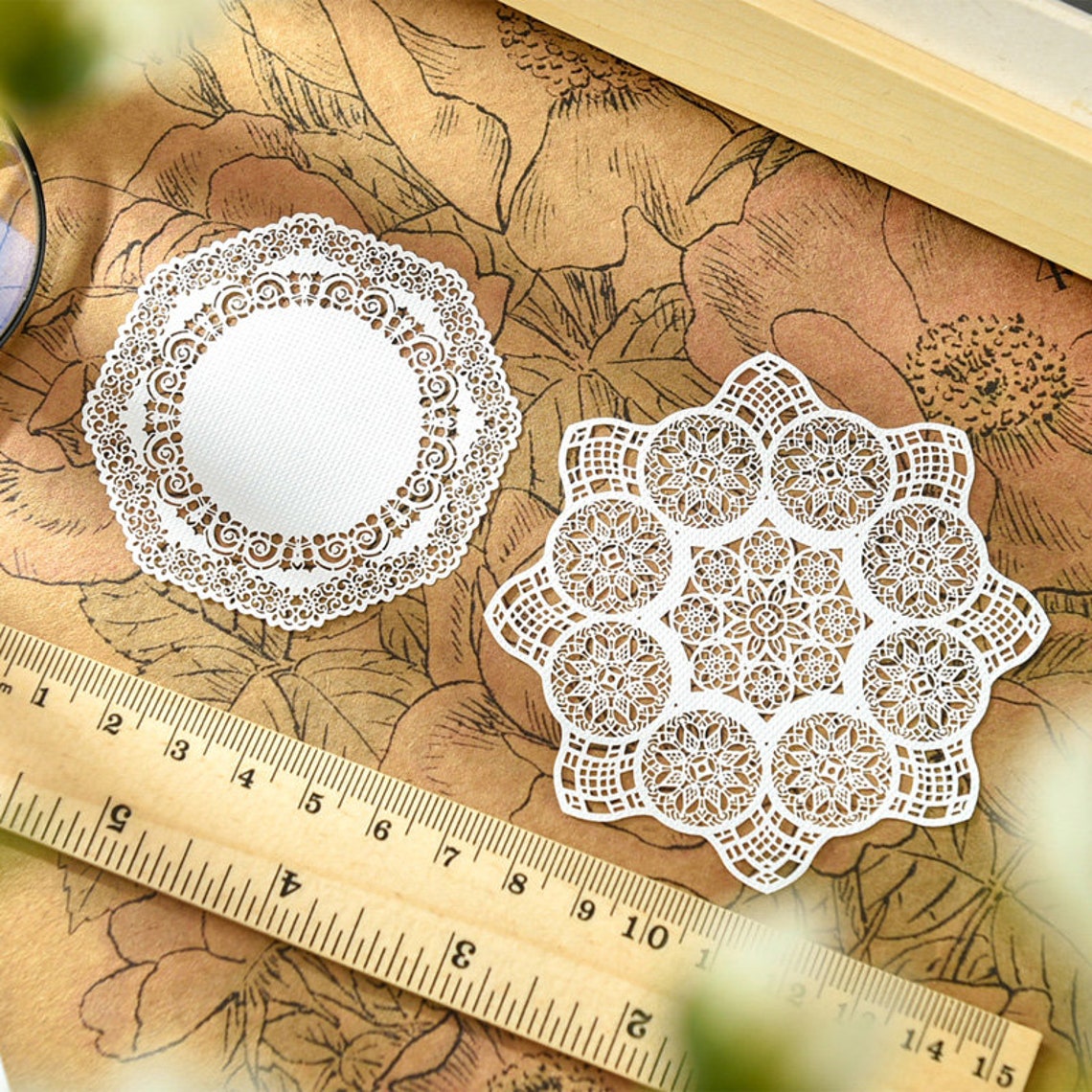 10 pcs Paper Doilies Die Cut Set Lace Die Cuts Doilies Art Etsy