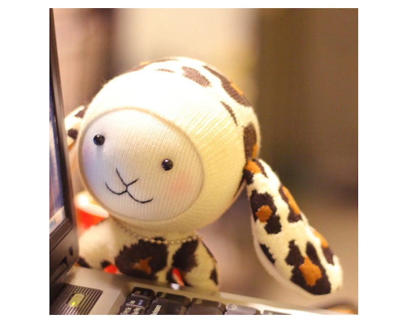 DIY Handmade Bunny Sock Doll Kit With Detailed English Color Etsy