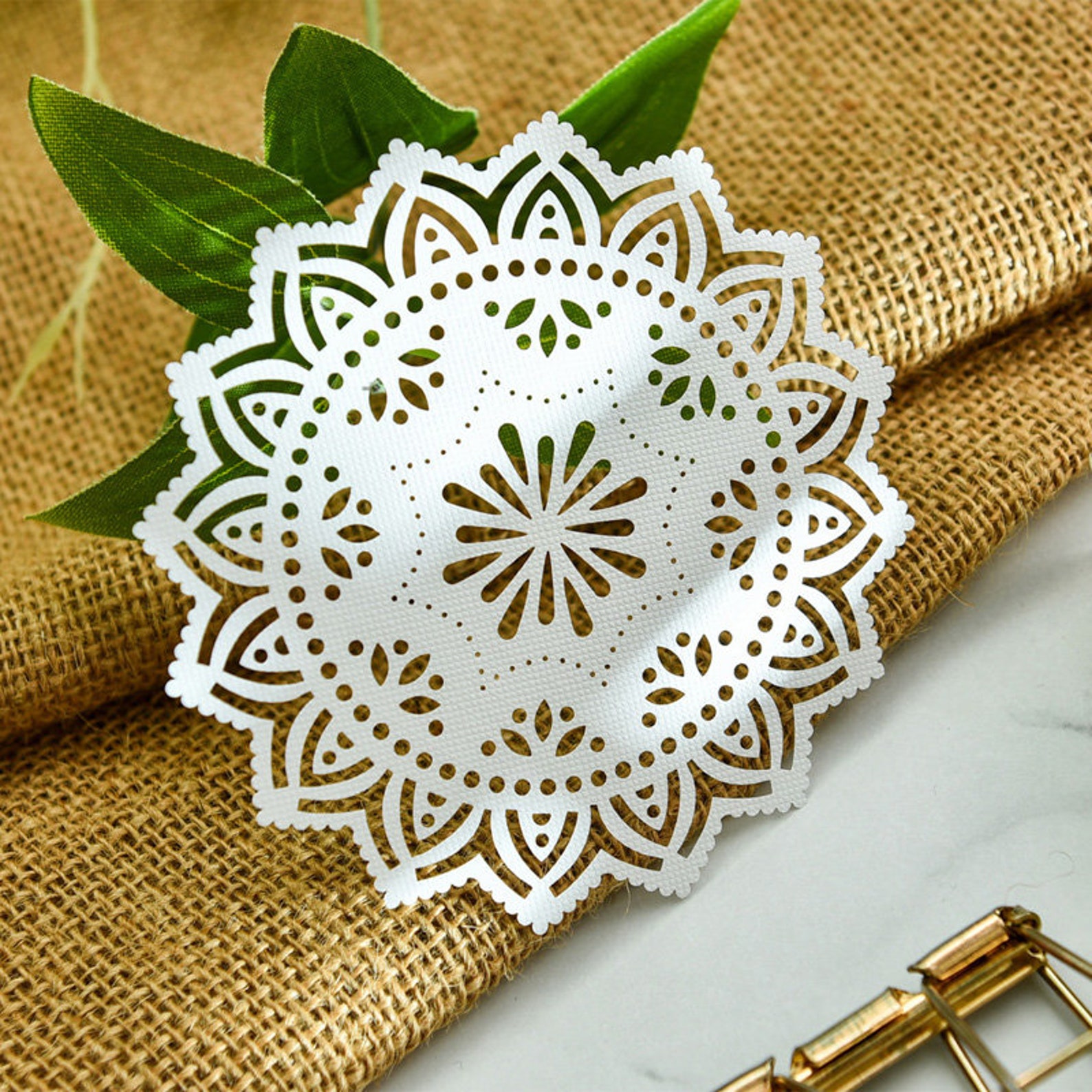 8 pcs Paper Doilies Die Cut Set Lace Die Cuts Doilies Art Etsy