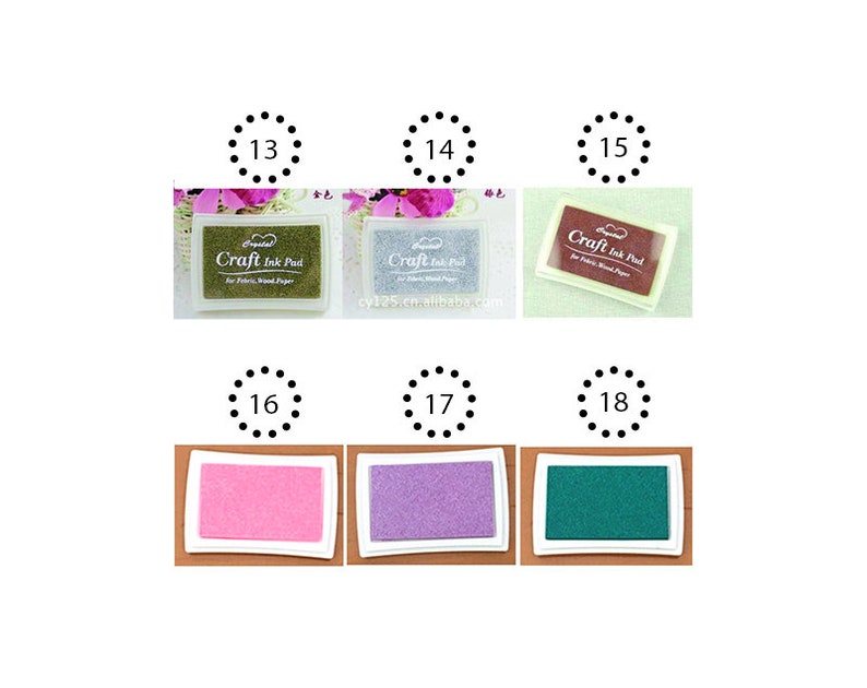 Colorful Ink Pad Rubber Stamp Ink Stamp Pads Craft Inkpad Etsy