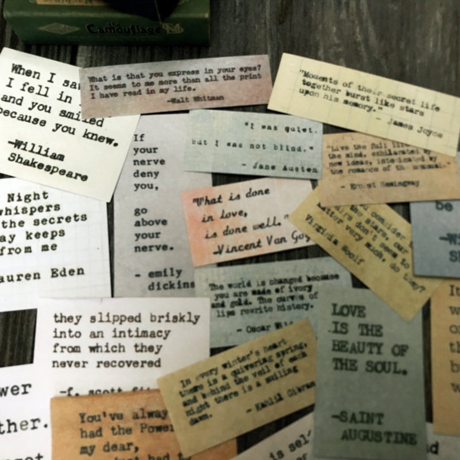 19pcs Vintage Quotes Sticker Set Inspirational Quotes Antique Etsy