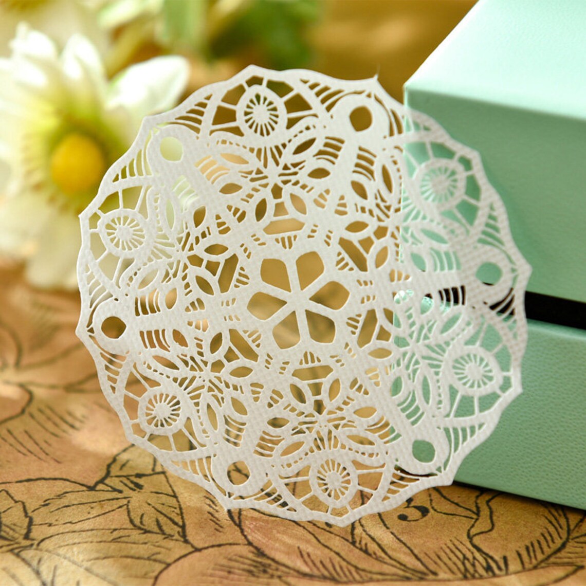 10 pcs Paper Doilies Die Cut Set Lace Die Cuts Doilies Art Etsy
