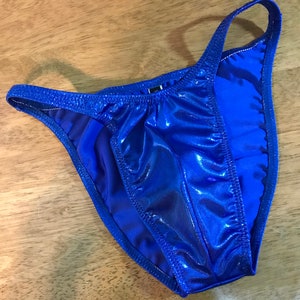 Men&#39;s *STANDARD CUT* bodybuilding posing suit trunks in Foil fabric