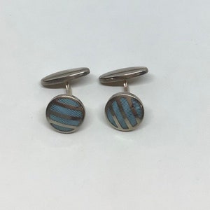 Vintage 1930 Art Deco cufflinks. Chrome./ Vintage chrome plated cufflinks. Original Art Deco.1930s.