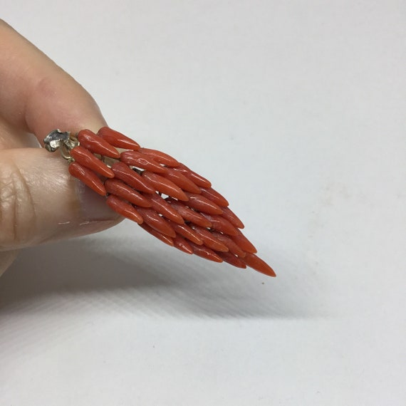 Beautiful Red Coral Brooch ,1940/Beautiful Coral B