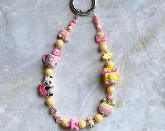 Peach Milk Bag Charm/ Purse Charm/ Backpack Charm/  Phone Charm/ Bag Keychain/ Back pack Keychain/ Phone Keychain/ Purse Keychain