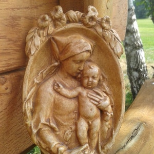 Madonna and Child, Religious Statuary, Devotional Plasterwork, Mary and Child, Mary and Christ Child, Christian Statuary, Baby Jesus