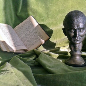 Franz Kafka bust, Original Art Work, Transformation, Great Writers, Home Decor, Czech Writer Portrait, Famous Writer Bust,Franz Kafka Statue image 2