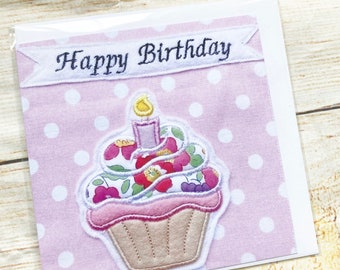 Birthday Cupcake Card, Happy Birthday Card
