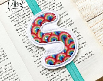 Rainbow Initial Bookmark, Bookband