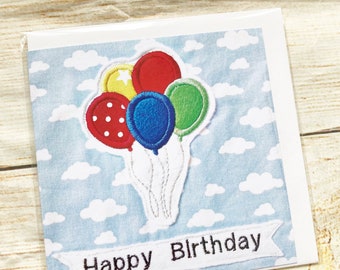 Balloons Birthday Greetings Card