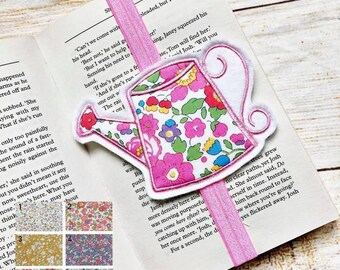 Watering Can Bookmark, Liberty Print Book Band