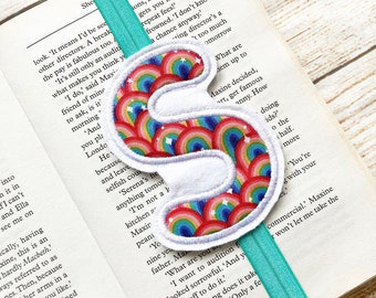 Rainbow Initial Bookmark, Bookband