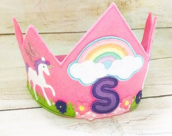 Personalised Fairytale Crown, Unicorn Crown, Girls Birthday Crown