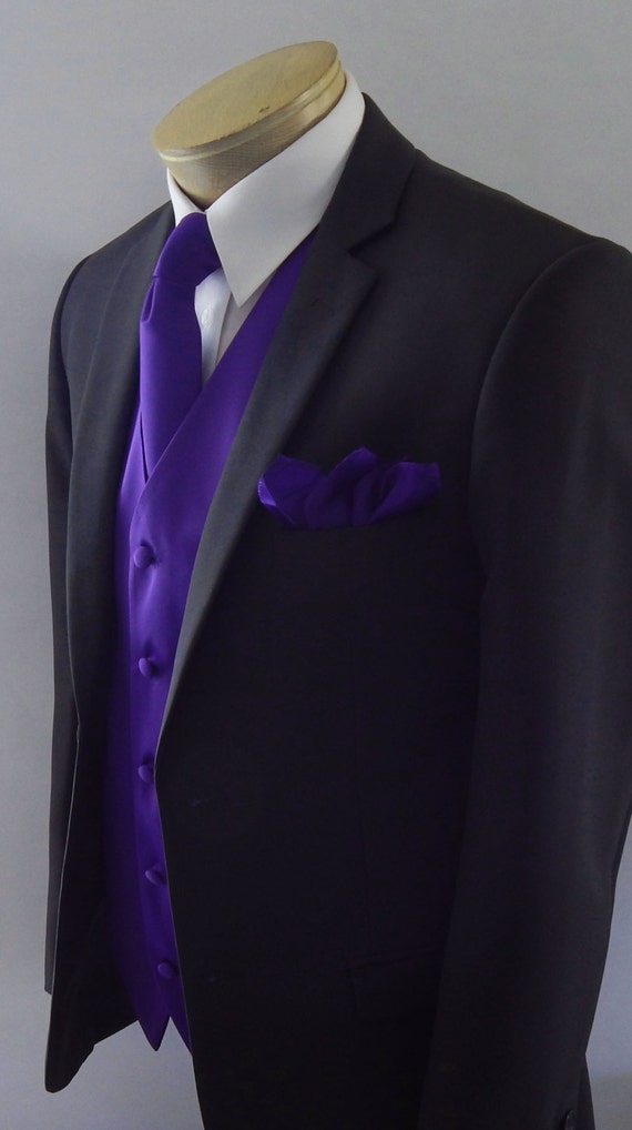 Mens Vest Royal Purple and Covered 