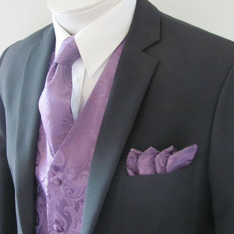 dusty lavender bow tie