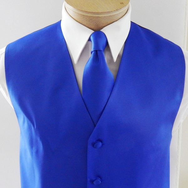 Royal Blue Suit Vest Etsy
