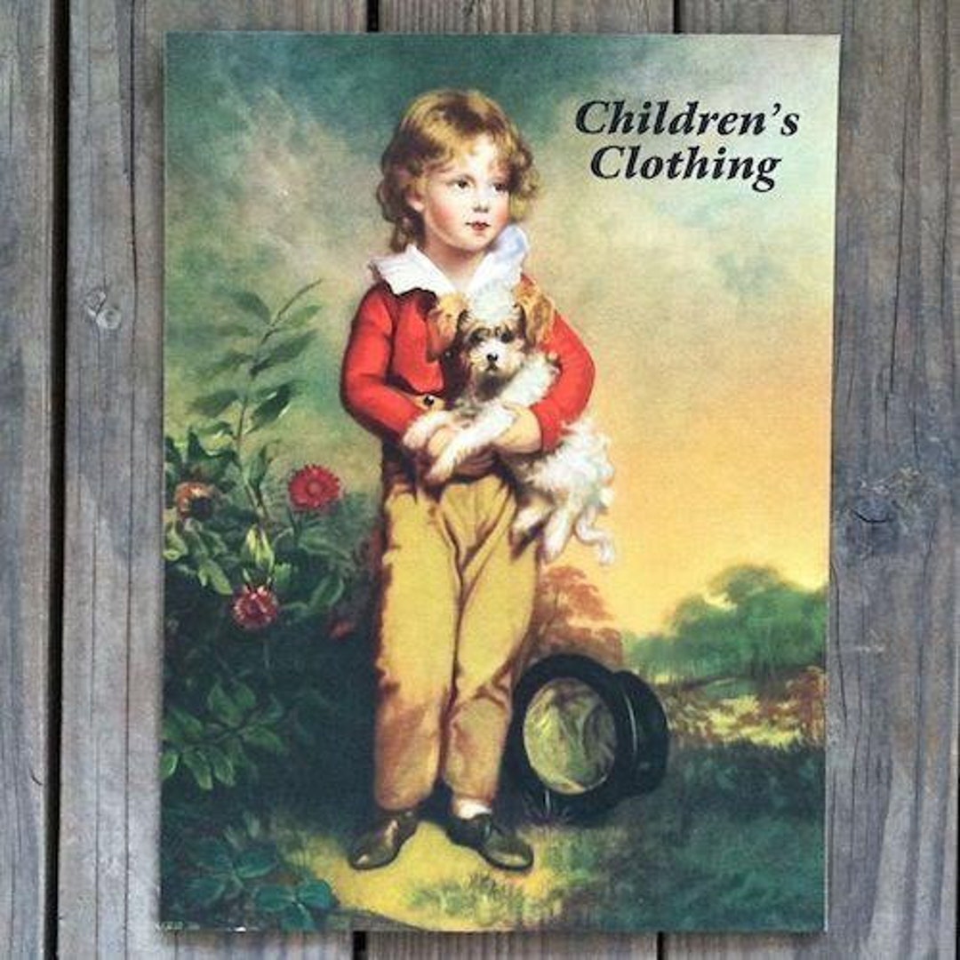 Jr Clothes Sign Vintage Original CHILDREN'S CLOTHING Department Store Display Sign 1952 ...