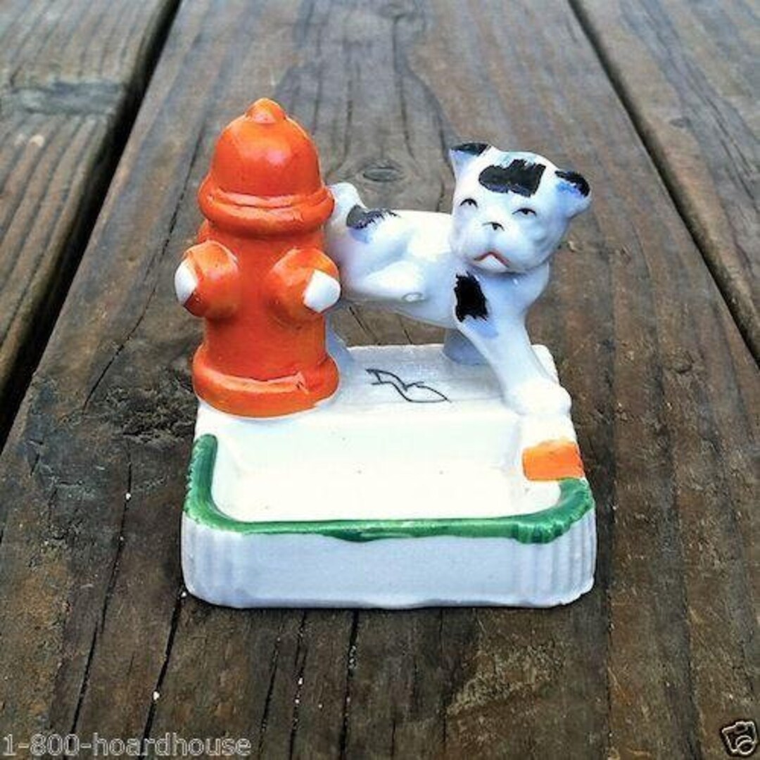 Vintage Original JAPAN Ceramic DOG ASHTRAY 1950s Etsy