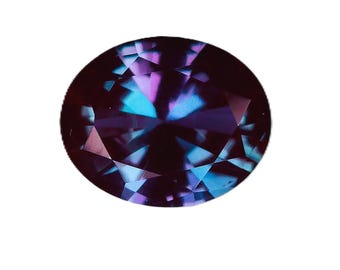 Lab Created (Czochralski Method) Chrysoberyl Alexandrite  Color Change 8 x10 mm
