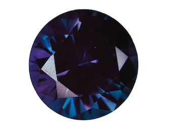 Lab Created (Czochralski Method) Chrysoberyl Alexandrite  Color Change  11 mm