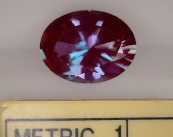 Lab Created (Czochralski Method) Chrysoberyl Alexandrite  Color Change 6 x 8 mm