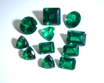 Russian Hydrothermal Emerald  Synthetic Lab Grown Emerald
