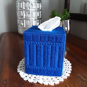 Blue Delft Bird Tissue Box Cover - Decoupage Tissue Box - Dear Keaton