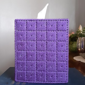 Purple Tissue Box Cover