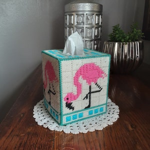 DIY Mary Maxim Old Red Truck Plastic Canvas Tissue Box Cover Kit