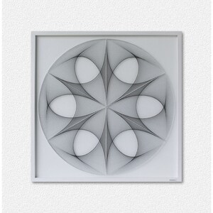 Large Wall Art String Art Zen Wall Art Sacred Geometry Wall Art for Restaurants Shop Lounge Bar, Home Office Wall Art image 6